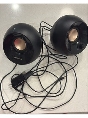 Creative Pebble 2.0 MF1680 USB Desktop Computer Speakers Black Tested #N38a